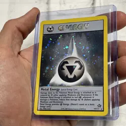 Pokemon Neo Genesis TCG Metal Energy 19/111 Holo Unlimited Rare Card MP Vintage - Image 2