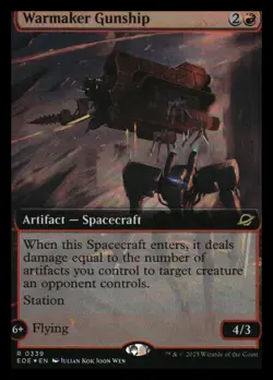 Warmaker Gunship (Extended Art) (Foil) Edge of Eternities MTG - NM+ - Image 1