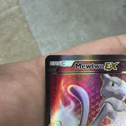 Pokemon Mewtwo-EX TCG Full Art Ultra Rare Holo Card Breakthrough 158/162 nm - Image 2