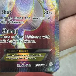 Pokemon Mewtwo-EX TCG Full Art Ultra Rare Holo Card Breakthrough 158/162 nm - Image 4