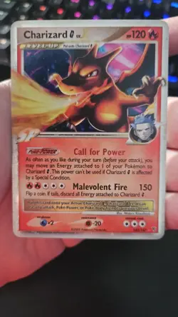 Pokemon Charizard G LV.X Platinum Supreme Victors 143/147 NM English Card - Image 1