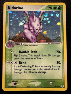Nidorino 41/112 EX FireRed & LeafGreen Pokemon Card Reverse Holo Foil Rare LP - Image 1