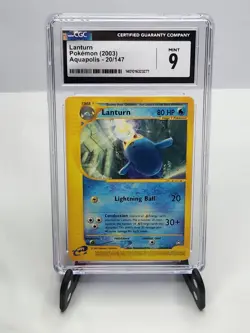 Lanturn 20/147 CGC 9 Aquapolis Pokemon Card 2002 - Image 1