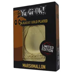 Yu-Gi-Oh! Metal Replica Card Marshmallon 24karat Gold Plated Limited Edition - Image 1