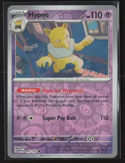 Hypno Uncommon SV: Scarlet & Violet 151 097/165 NM Pokemon Card Reverse Holo - Image 1