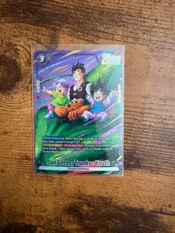 Son Goten/Trunks Youth FB07-105 Alternate Art Wish For Shenron Dragon Ball Card - Image 1
