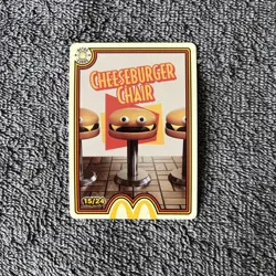 cheeseburger chair 15/24 Mcdonalds TCG Trading Cards 2026 UnRedeemed card - Image 1