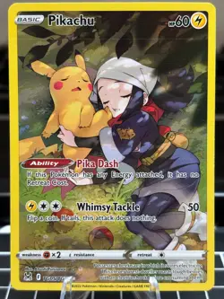Pokemon TCG Pikachu Lost Origin Trainer Gallery Tg05/Tg30 Holo Ultra Rare - Image 1