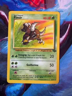 Pokemon TCG Pinsir Jungle Card 25/64 Regular Non-Holo Unlimited Rare Vintage - Image 1