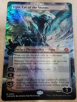 Ugin, Eye of the Storms - #382 Foil (Borderless) Tarkir: Dragonstorm - Mtg - Image 1