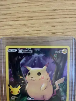 Pokemon Pikachu TCG Holo Ultra Rare Card Celebrations 005/025 NM Condition - Image 2