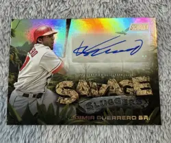 2025 Topps Stadium Club Baseball Vladimir Guerrero Sr Savage Sluggers Auto SS-VG - Image 1
