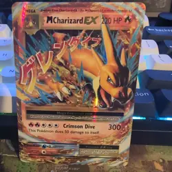 Pokemon Card XY Evolutions Mega M Charizard EX 13/108 Full Art NM - Image 1