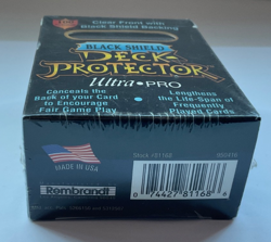 Sealed Vintage 1996 Ultra Pro Black Shield Deck Protector 100 Sleeves - Image 3