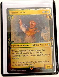 Farmer Cotton (Showcase Scrolls) Commander: The Lord of the Rings Silver Foil NM - Image 1