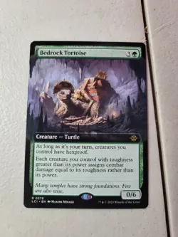 1x Mtg. Bedrock Tortoise Extended Art Lost Caverns of Ixalan NM Free Shipping - Image 1