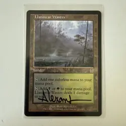 1x Llanowar Wastes - Apocalypse - Signed By Artist FREE SHIPPING - Image 1