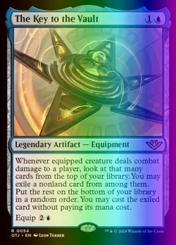 MTG The Key to the Vault (54/441) Outlaws of Thunder Junction LP FOIL - Image 1