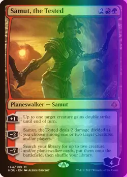 MTG Magic the Gathering Samut, the Tested (144/257) Hour of Devastation LP FOIL - Image 1