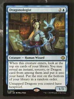 Dragonologist #0042 R [Tarkir: Dragonstorm] Non-Foil LP/NM - Image 1