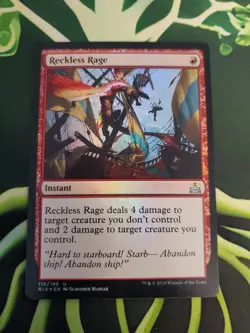 Magic The Gathering Reckless Rage Foil Rivals Of Ixalan Uncommon NM 2018 - Image 1