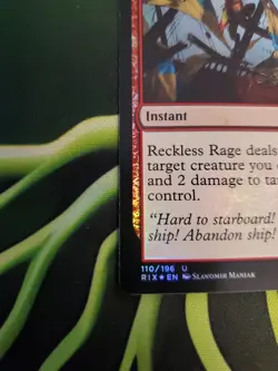 Magic The Gathering Reckless Rage Foil Rivals Of Ixalan Uncommon NM 2018 - Image 4