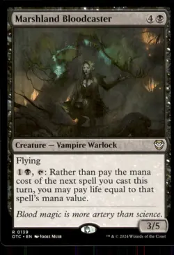 Marshland Bloodcaster Commander: Outlaws of Thunder Junction #139 Rare - Image 1