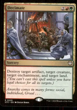 Decimate Commander: Outlaws of Thunder Junction #220 Rare - Image 1