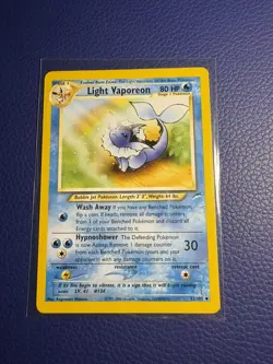 2000 Pokemon Neo Destiny Light Vaporeon #52/105 LP - Image 1
