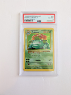 1999 POKEMON BASE SET SHADOWLESS #15 VENUSAUR HOLO PSA 6 - Image 1