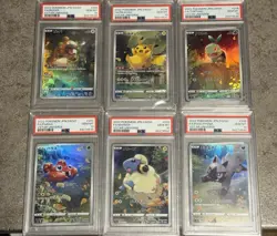 Pokemon Card Japanese Vstar Universe 204 - 209 AR God Pack PSA 10 set of 6 - Image 1