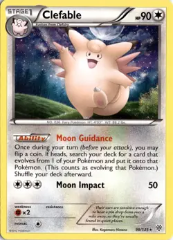 Clefable 98/135 Plasma Storm Pokemon Card TCG - Image 1