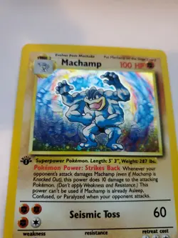 Machamp Base Set Holo Pokemon Card Jungle Fossil WOTC - Image 3