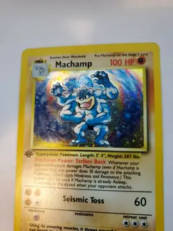 Machamp Base Set Holo Pokemon Card Jungle Fossil WOTC - Image 4