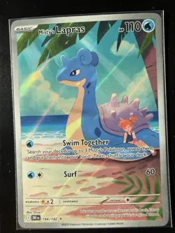 Pokemon TCG Holo Misty's Lapras Card NM IR 194/182 Sv10: Destined Rivals - Image 1