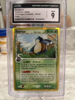 Snorlax Delta Species 10/101 EX Dragon Frontiers Holo Rare Pokemon TCG - Image 1