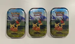 (LOT OF 3) Pokemon TCG Mega Evolutions Ascended Heroes Mini Tins Set NEW SEALED! - Image 1