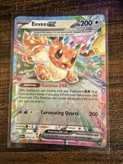 Eevee ex 075/131 Pokemon Card- Near Mint- Prismatic Evolutions - Image 1