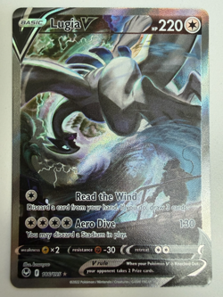 2022 POKEMON SILVER TEMPEST LUGIA V #185 ALTERNATE ART (Ungraded) - Image 1