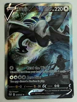 2022 POKEMON SILVER TEMPEST LUGIA V #185 ALTERNATE ART (Ungraded) - Image 2