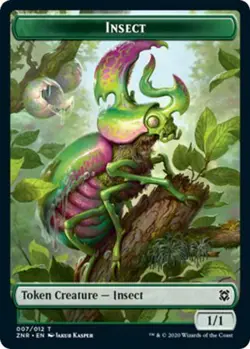 MTG Zendikar Rising - Insect 1/1 [Token] - Image 1