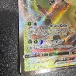 Leafeon VMAX 008/203 SWSH07 Evolving Skies Ultra Rare Full Art Holo Pokemon TCG! - Image 2