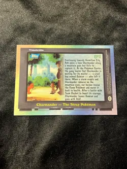 2000 Topps Pokemon TV #EP11 Charmander - The Stray Pokemon Silver Foil - Image 2