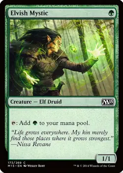X 1 Elvish Mystic NM M15 173 MTG Magic The Gathering - Image 1