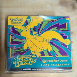 Pokemon TCG Ascended Heroes Pokemon Center Etb New Slight rip in seal - see pics - Image 1