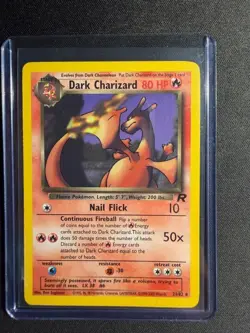Pokemon TCG Dark Charizard 21/82 Team Rocket Non Holo Rare 2000 VTG WOTC NM-/LP - Image 1