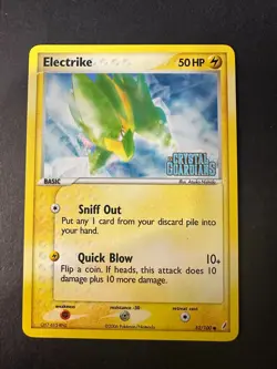 Pokemon - Electrike 52/100 Reverse Holo Stamped - EX Crystal Guardians NM - Image 1