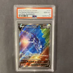 Origin Forme Dialga V 177/189 FA Full Art Astral Radiance Pokemon TCG PSA 10 - Image 1