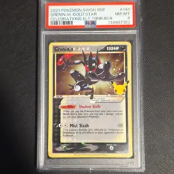 Pokemon Greninja Star Gold SWSH144 Promo SWSH Holo EN Basic 2021 - Image 1