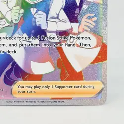 Pokemon Chili & Cilan & Cress 273/264 Fusion Strike Full Art Secret Rainbow NM - Image 4